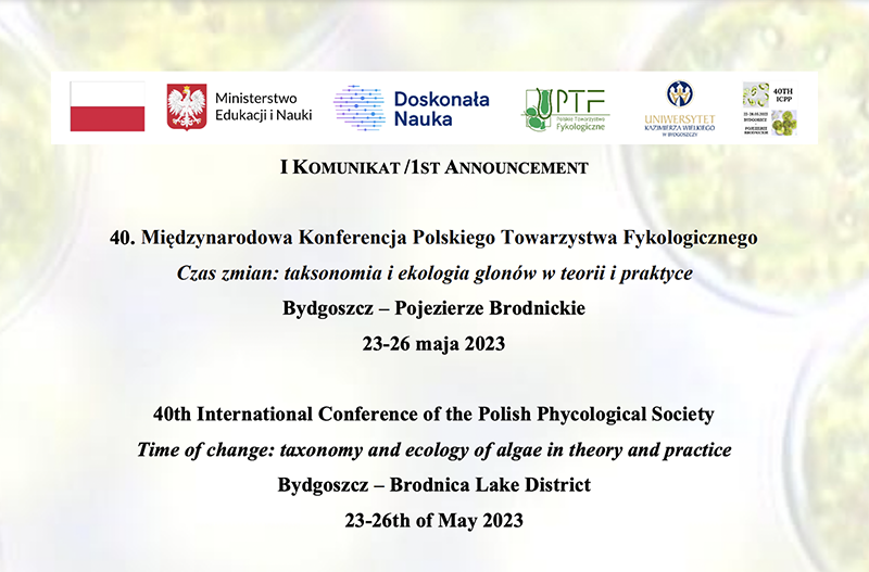 40th International Conference of the Polish Phycological Society